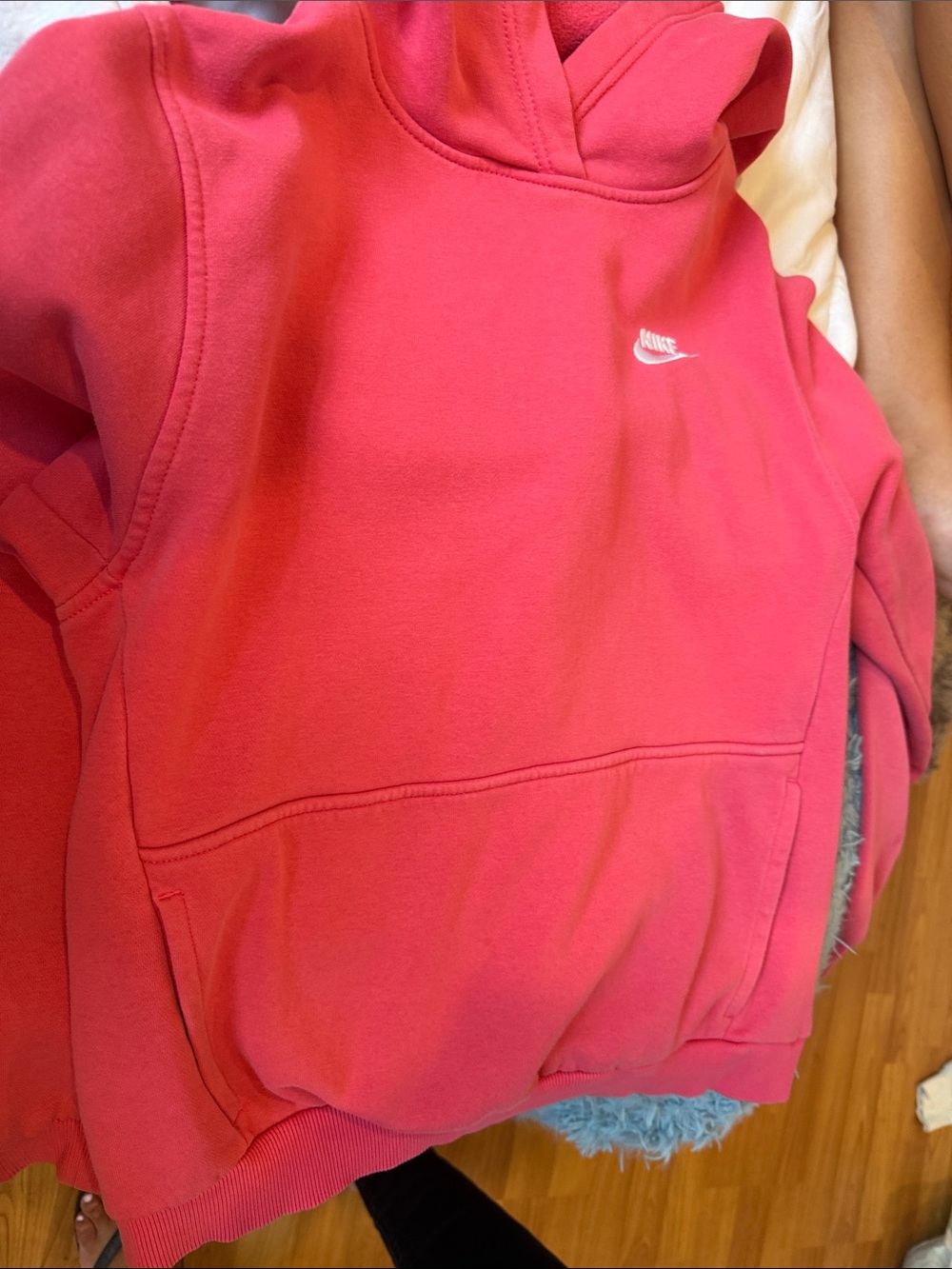Nike Kids Bright Pink Hoodie Sweatshirt
